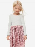 23D1-028 H&M Sequined Jersey Dress - Váy, đầm bé gái
