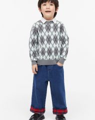 23D1-044 H&M Jacquard-knit Sweater - Áo Khoác - Áo lạnh - Áo len bé trai