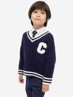 23D1-042 H&M V-neck Sweater - 2-4 tuổi