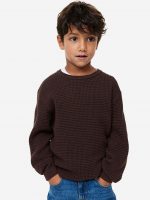 23D1-038 H&M Waffle-knit Sweater - Áo Khoác - Áo lạnh - Áo len bé trai