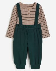 23D1-037 H&M 2-piece Cotton Set - 12-18 tháng