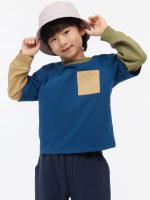 23D1-039 H&M Color-block Jersey Top - 2-4 tuổi