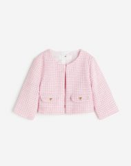 23D1-022 H&M Bouclé Jacket - Áo khoác - Áo lạnh - Áo len bé gái