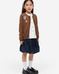 23D1-019 H&M Fine-knit cardigan - 8-10 tuổi