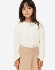 23D1-017 H&M Fine-knit Bolero Sweater - Áo khoác - Áo lạnh - Áo len bé gái
