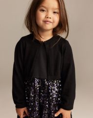 23D1-016 H&M Fine-knit Bolero Sweater - 
