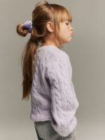 23D1-011 H&M Cable-knit Sweater - Áo khoác - Áo lạnh - Áo len bé gái