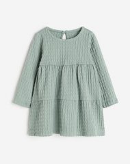 23D2-005 H&M Cotton Jersey Dress - 2-4 tuổi