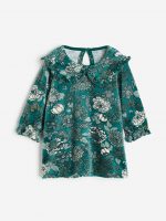 23D2-006 H&M Collared Velour Dress - 12-18 tháng