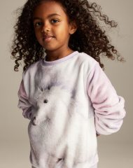 23D2-011 H&M Fleece Sweatshirt - 9-10 tuổi