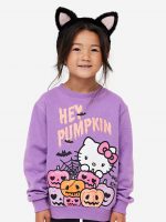 23D2-012 H&M Printed Sweatshirt - Áo khoác - Áo lạnh - Áo len bé gái