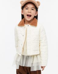 23D2-017 H&M Teddy-collar Jacket - 9-10 tuổi