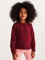 23D2-019 H&M Fine-knit Cotton Cardigan - Áo khoác - Áo lạnh - Áo len bé gái