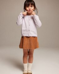 23D2-020 H&M Fine-knit Cotton Cardigan - 