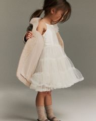 23D2-033 H&M Dress with Tulle Skirt - 4 tuổi