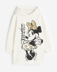 23D2-037 H&M Hooded Sweatshirt Dress - Váy, đầm bé gái