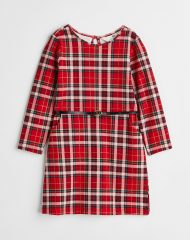 23D2-024 H&M Belted Jersey Dress - 7 tuổi