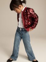 23D2-021 H&M Sequined Bomber Jacket - Áo khoác - Áo lạnh - Áo len bé gái