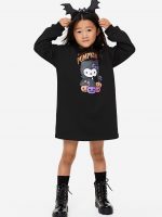 23D2-039 H&M Printed Sweatshirt Dress - 2-4 tuổi