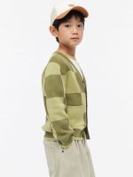 23D2-077 H&M Jacquard Knit Cardigan - Áo Khoác - Áo lạnh - Áo len bé trai