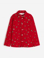 23D2-070 H&M Patterned Cotton Shirt - 4-6 tuổi