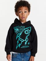 23D2-066 H&M Printed Hoodie - Áo Khoác - Áo lạnh - Áo len bé trai