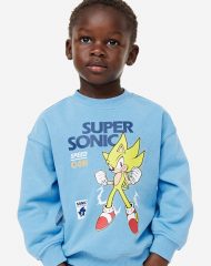 23D2-056 H&M Printed Sweatshirt - Áo thun bé trai