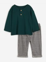 23D2-051 H&M 2-piece Jersey Set - Đồ bộ cho bé trai