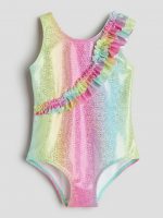 24L1-027 H&M Ruffle-trimmed Swimsuit - Đồ bơi bé gái