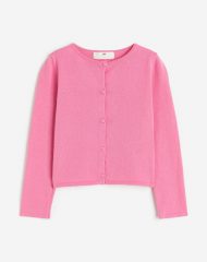 24L1-085 H&M Fine-knit Cotton Cardigan - Áo khoác - Áo lạnh - Áo len bé gái