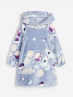 24L1-083 H&M Patterned hooded blanket - Đồ bơi bé gái