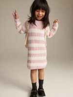 24L1-081 H&M Knit dress - 8-10 tuổi