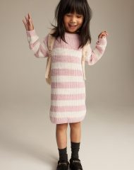 24L1-081 H&M Knit dress - 6-8 tuổi