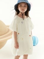 24L1-018 H&M Embroidered dress - Váy, đầm bé gái