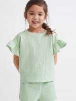 22M1-029 H&M Crinkled Set - Đồ bộ cho bé gái