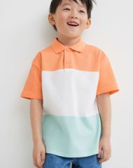 22U2-137 H&M Cotton Piqué Polo Shirt - 2-4 tuổi