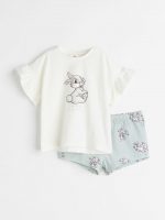 22L1-009 H&M 2-piece Printed Set - 12-18 tháng