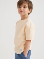 22S1-110 H&M Oversized slub cotton T-shirt - 2-4 tuổi