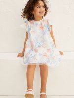 22Y1-045 H&M Sequined Tulle Dress - Váy, đầm bé gái