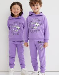23N1-045 H&M 2-piece Printed Sibling Set - Đồ bộ cho bé gái