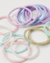 21M1-147 H&M 14-pack hair elastics - Phụ kiện & giày dép cho bé