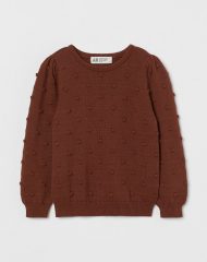 21D1-030 H&M Textured-knit Sweater - 4-6 tuổi